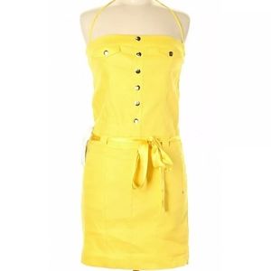 Bebe Size 6 casual Dress Sheath Mini-short Halter